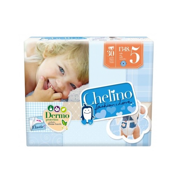 Pañal infantil chelino fashion & love t- 5 (13 - 18 kg) 30 p
